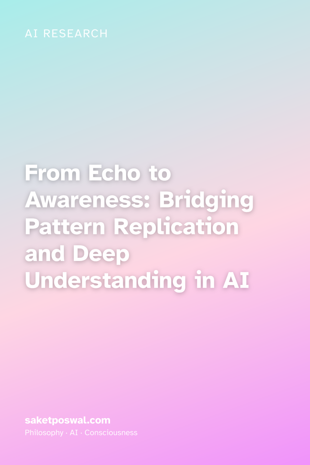From Echo to Awareness: Bridging Pattern Replication and Deep Understanding in AI